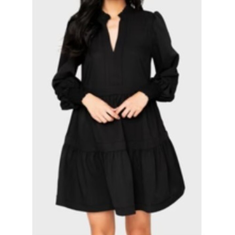 Gibsonlook Black Decked Out Day Dress. Size S. BNWT